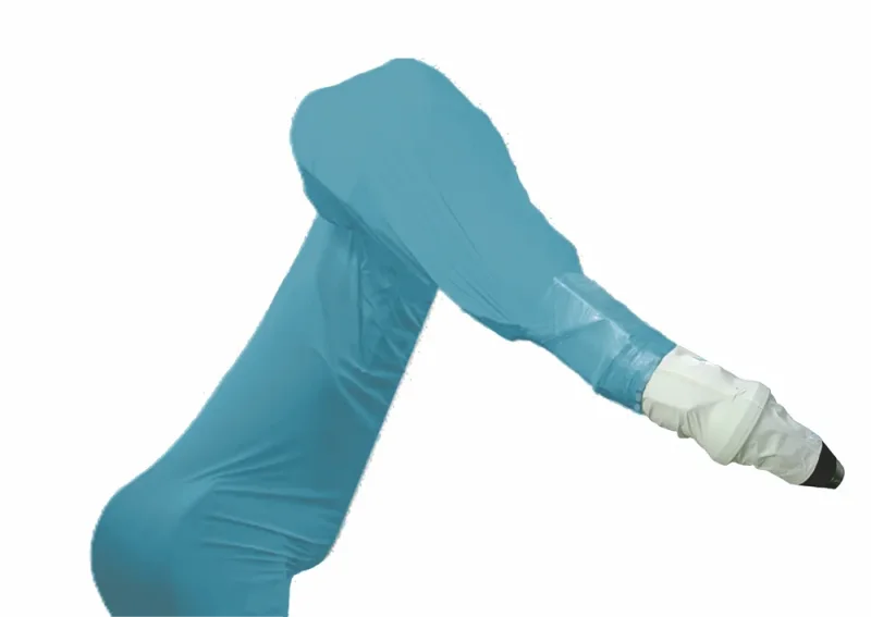 Lackierroboter - Schutzhülle Meterware blau